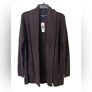 NWT Apt 9 Women’s Plum Satin cardigan - Size Large